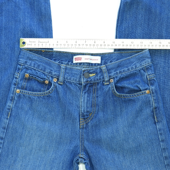 Levi's 550 Jeans boys size 14 Reg w27 xL27 blue pants - Picture 7 of 10